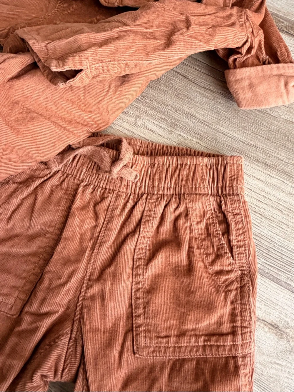 GAP Toddler Matching Set in Rust Orange
